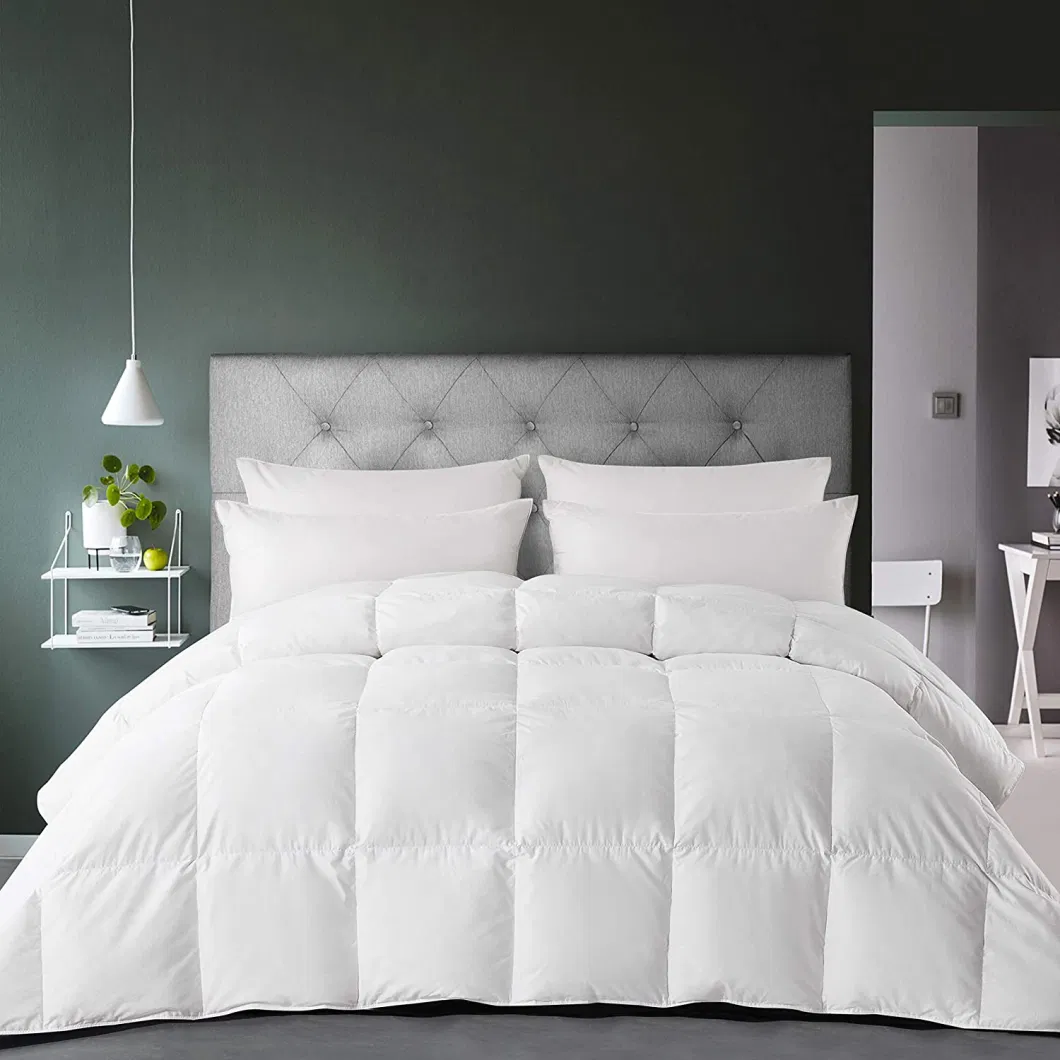 Goose Duck Quilt Cotton Down Feather White King Queen White Hotel